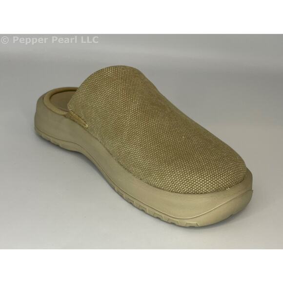Women's Size 6 Khaki Canvas Clog Mule Slip On Comfort Shoe by Soft Science - Picture 2 of 12